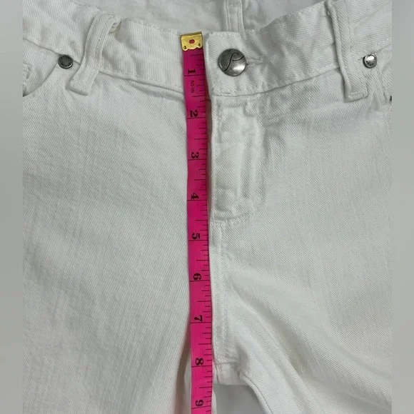 Paige White Venice Capri Pants Lightly Distressed Cropped Women's Size 29 - Picture 4 of 8